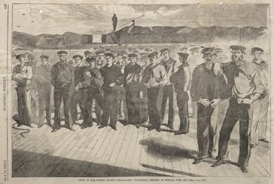 Besättningen på den amerikanska ångsloopen ”Colorado”, som avgick från Boston i juni 1861 av Winslow Homer