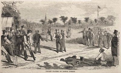 Cricketspelare på Boston Common av Winslow Homer