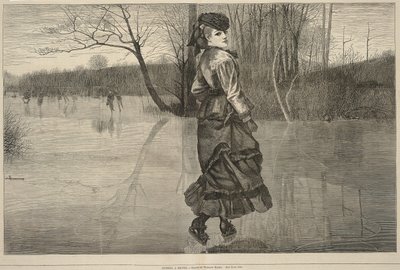 Att skära en figur, från Every Saturday, 4 februari 1871 av Winslow Homer