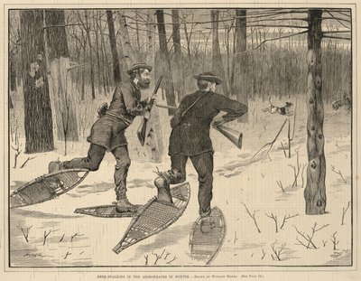 Deer-Stalking in the Adirondacks in Winter, ur Every Saturday, A Journal of Choice Reading, 21 januari 1871 av Winslow Homer