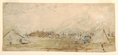 Teckning, arméns läger, 1862 av Winslow Homer