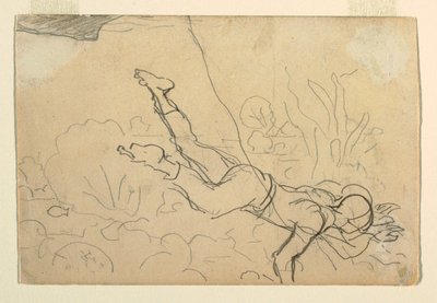 Teckning, "Conch Divers", 1885-86 av Winslow Homer