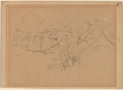 Slutet av mars [recto], 1862. av Winslow Homer