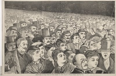 Fyrverkerier natten till den fjärde juli av Winslow Homer