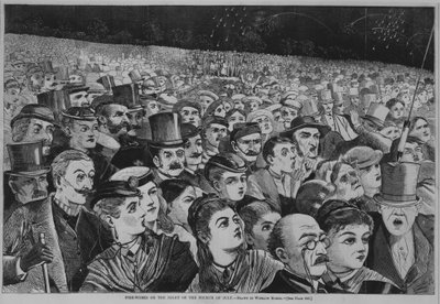 Fire-works on the Night of the Fourth of July, 1868 (trästick) av Winslow Homer