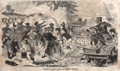 En scen från den 4 juli på Boston Common av Winslow Homer