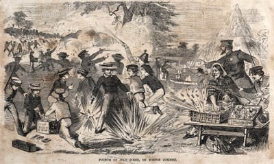 Scen fjärde juli, på Boston Common, 1859. av Winslow Homer