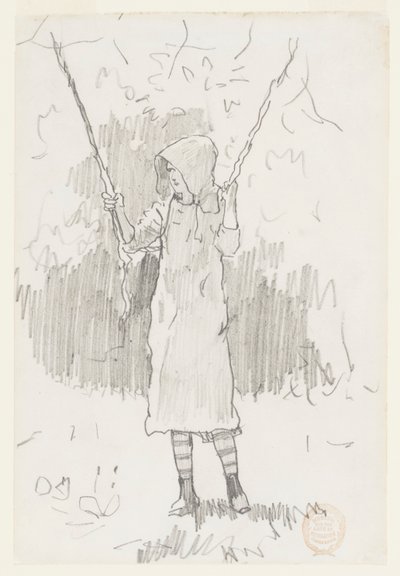 Flicka på en gunga av Winslow Homer
