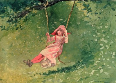 Flicka på en gunga av Winslow Homer
