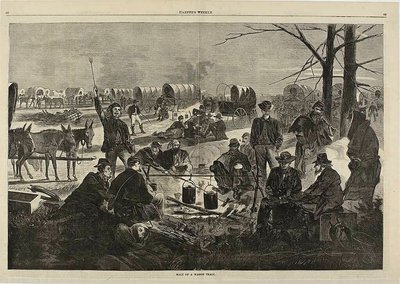 Halt för ett vagntåg av Winslow Homer
