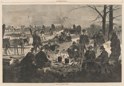 Stopp av ett vagnståg; från Harper av Winslow Homer
