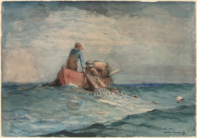 Dra in näten av Winslow Homer