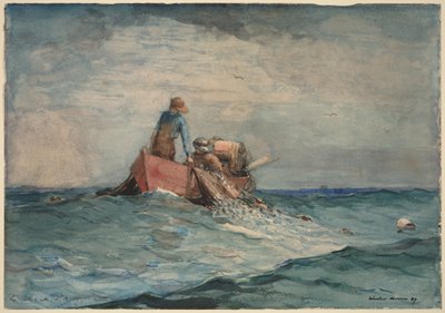 Indragning av näten av Winslow Homer