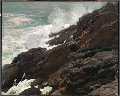 Hög klippa, Maines kust av Winslow Homer