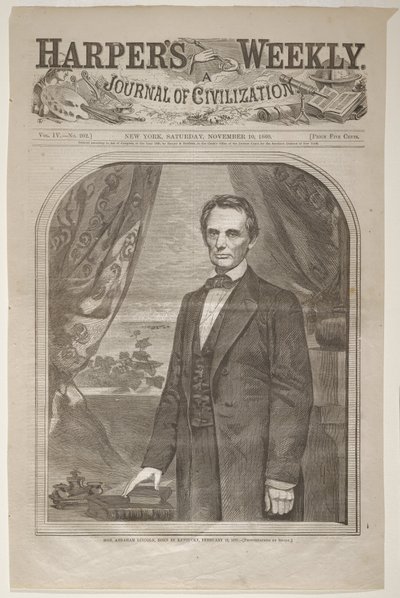 Den ärade Abraham Lincoln, född i Kentucky, 12 februari 1809 av Winslow Homer