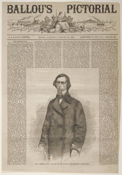 Ärade Charles Hale, talman i representanthuset, Massachusetts lagstiftande församling av Winslow Homer