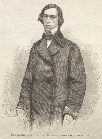 Hon. Charles Hale, parlamentets talman, Massachusetts Legislature, 1859. av Winslow Homer