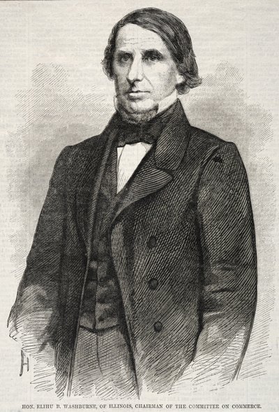 Elihu B. Washburne, Illinois, ordförande i utskottet för handel av Winslow Homer