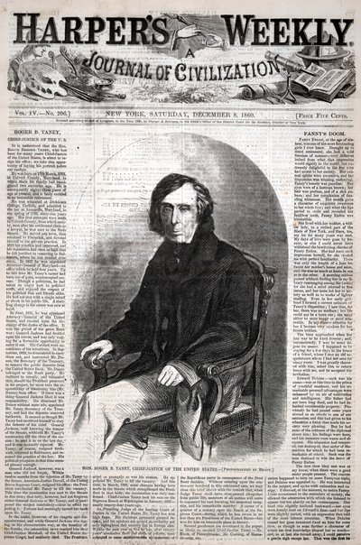 Ärade Roger B. Taney, USA:s chefsdomare, ur Harper