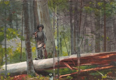 Jägare i Adirondacks av Winslow Homer