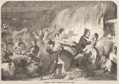 Husking Party Hitta de röda öronen av Winslow Homer