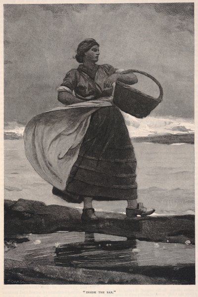 Inside the Bar, från The Century Magazine, november 1883 av Winslow Homer