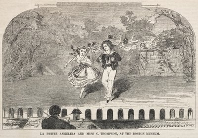 La Petite Angelina och Miss C. Thompson, på Boston Museum av Winslow Homer