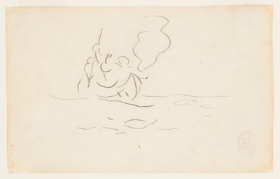 Man i en kanot med harpun av Winslow Homer