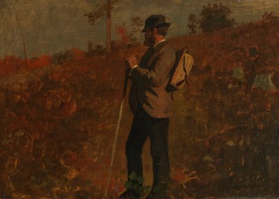 Man med en ryggsäck av Winslow Homer