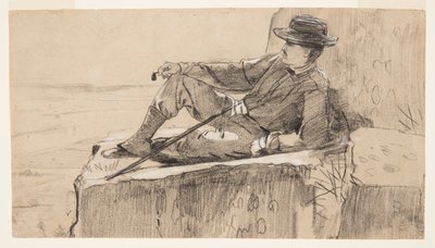 Bergsklättrare vilar av Winslow Homer