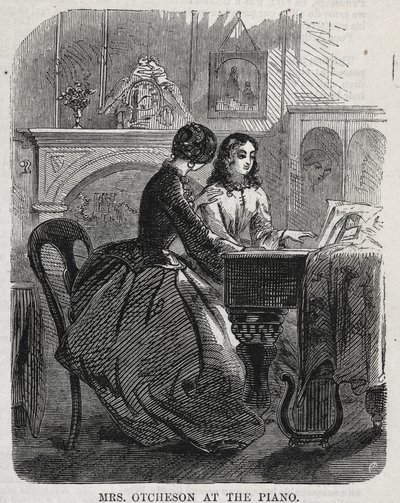 Mrs. Otcheson vid pianot, 1860. av Winslow Homer