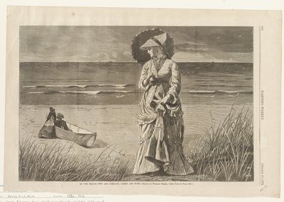På stranden - Två är sällskap, tre är inget av Winslow Homer