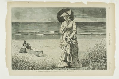 På stranden - Två är sällskap, tre är ingen av Winslow Homer