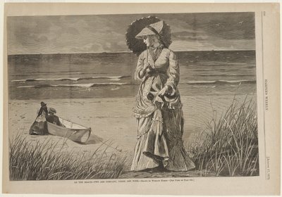 På stranden - Två är sällskap, tre är det inte av Winslow Homer