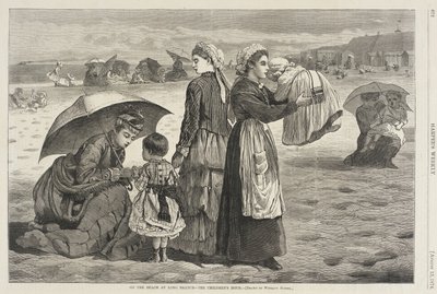 På stranden vid Long Branch - Barnens timme av Winslow Homer
