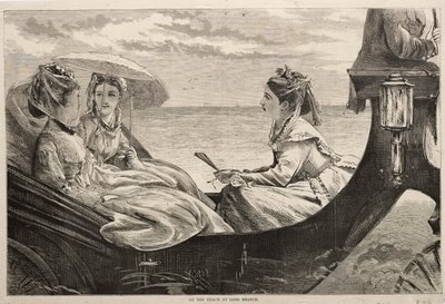 På stranden vid Long Branch, 1870. av Winslow Homer