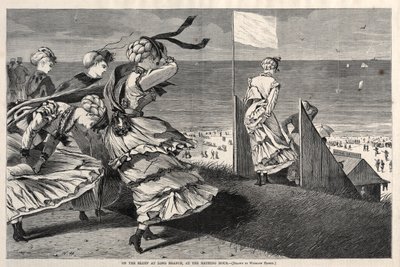 På klippan vid Long Branch, vid badtiden av Winslow Homer