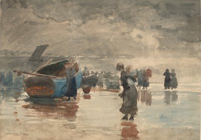 På sanden, 1881. av Winslow Homer