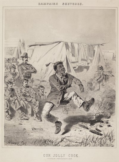 Våra Jolly Cook-kampanjskisser. av Winslow Homer