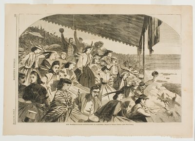 Våra vattenställen-Hästkapplöpning på Saratoga av Winslow Homer