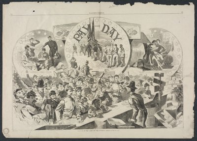 Pay Day i Army of the Potomac, 1863. av Winslow Homer