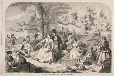 Picknick i skogen av Winslow Homer