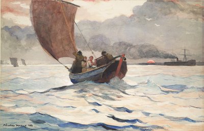 Återvändande fiskebåtar av Winslow Homer