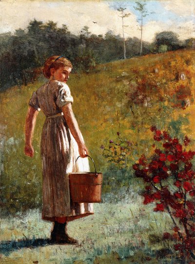 Återvänder från våren 1874 av Winslow Homer