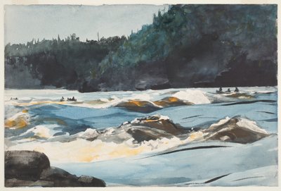 Saguenay River, Lower Rapids av Winslow Homer
