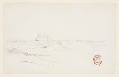 Schooner nära en stenig kust av Winslow Homer