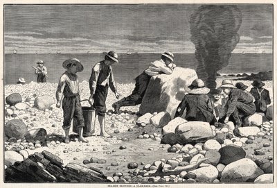 Seaside Sketches - A Clam-Bake, 1873. av Winslow Homer
