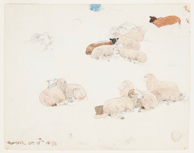 Får vilar av Winslow Homer