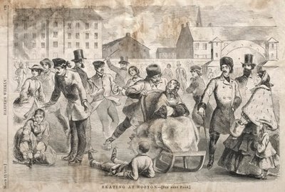 Skridskoåkning i Boston, 1859. av Winslow Homer