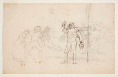 Skiss till "The Wreck" av Winslow Homer